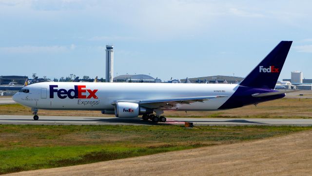 BOEING 767-300 (N119FE) - FDX9035 taxis on Kilo 1 to Rwy 16R for its delivery flight to KIND on 8.29.19. (B767-3F2S(ER) / ln 1189 / cn 64057).