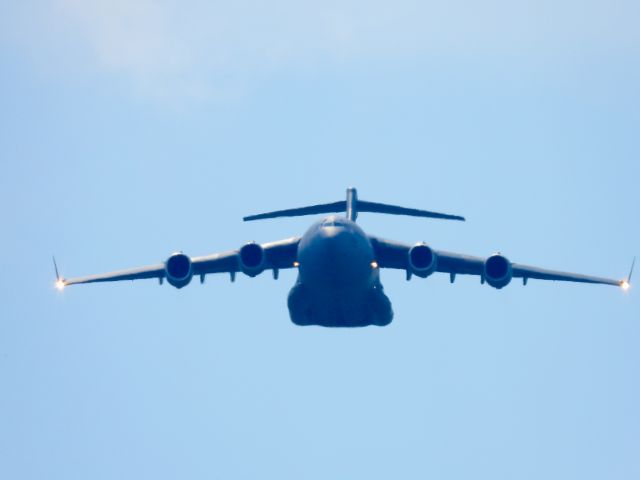 Boeing Globemaster III (96-0008) - CADDO82br /MAKING HIS FINI FLIGHT OVER Baxter Springs Kansas. br /08/19/22