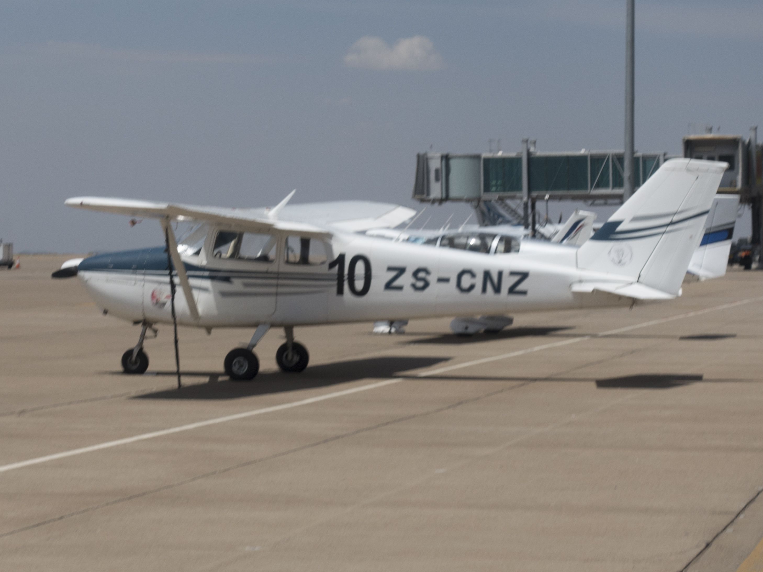 Cessna Skyhawk (ZS-CNZ) - At Gaborone, Botswana. 23 NOV 2017