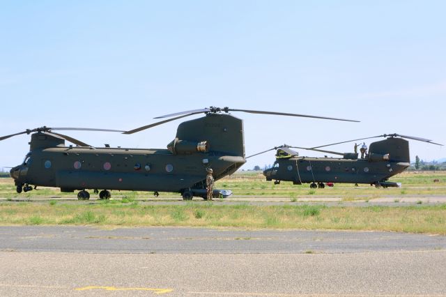 Boeing CH-47 Chinook (APJ81779) - A lot of helicopter activity that day, not only for Italian Blade 2015 exercise