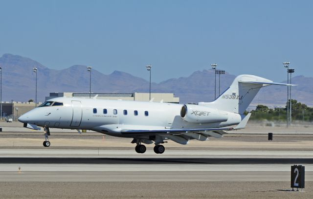 Bombardier Challenger 300 (N538XJ) - N538XJ Bombardier BD-100-1A10 Challenger 300 C/N 20224br /br /McCarran International Airport (KLAS)br /Las Vegas, Nevadabr /TDelCorobr /September 19, 2013