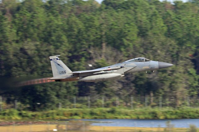 McDonnell Douglas F-15 Eagle (86155) - Florida Air National Guard 125th Fighter Wing Registration 86-155 F-15 C/D Eagle on take off from Jacksonville International Airport on September 4th, 2018.