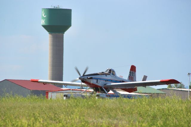 Air Tractor AT-802 (N1546H) - Rarely do I ever catch planes from this side of the airport, but I happened to be there when Fire Boss 201 came in from a reposition flight from Montana. 