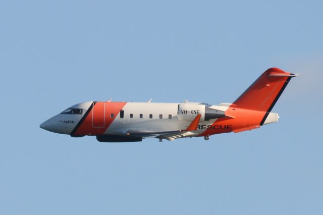 Canadair Challenger (VH-XNE) - Seen flying of Tomaree Head in Port Stephens November 14 