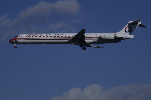 McDonnell Douglas MD-90 (B-2268) - Final Approach to Narita Intl Airoprt Rwy34L on 1999/01/05