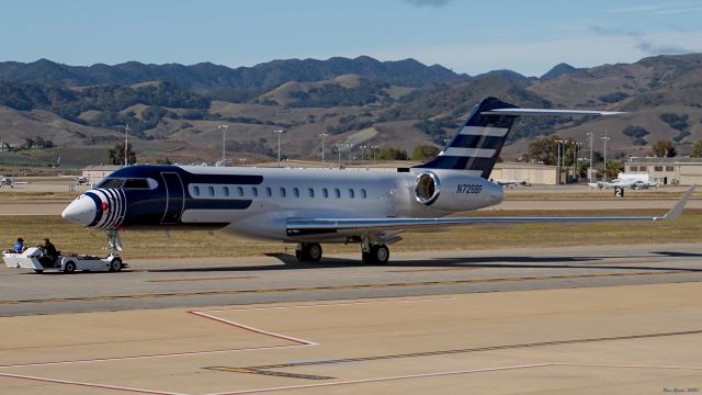 N726BF — - While eating breakfast at the runway restaurant Spirit of San Luis, saw this good looking jet being moved by a tug.