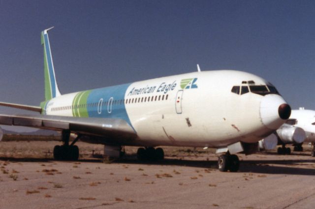 Boeing 707-300 (N404PA) - Oct. 1982 - original "American Eagle" - ex Pan Am 707-321B stored at MZJ