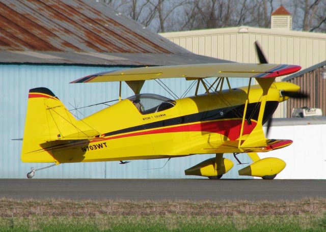 PITTS Special (S-1) (N703WT) - Taking off from runway 14 at the Shreveport Downtown airport.