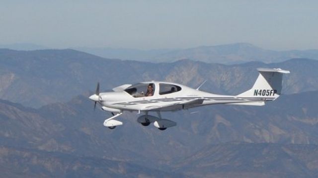 Diamond Star (N405FP) - photo by John Kellner, in flight over Santa Barbara, CA