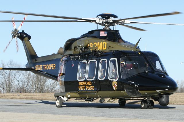 BELL-AGUSTA AB-139 (N382MD) - January 28, 2021 - returned to base 3 in Frederick 