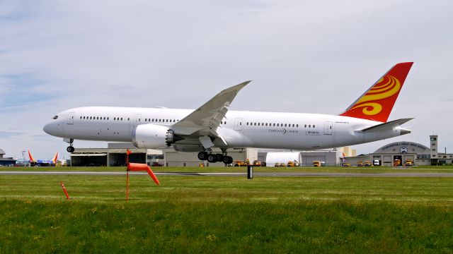 Boeing 787-9 Dreamliner (N1005S) - BOE806 on short final to Rwy 34L to complete a flight test on 5.28.20. (ln 887 / cn 62733). Permanent reg # is unknown at this time. 