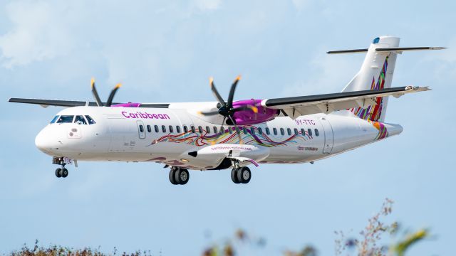 9Y-TTC — - Caribbean Airlines about to touch down! from Piarco, Trinidad.