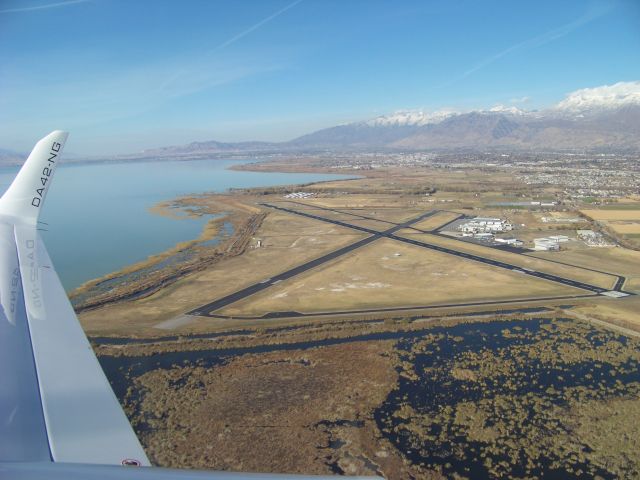 Diamond Twin Star (N104TS) - Aerial shot of Provo Municipal Airport, Utah