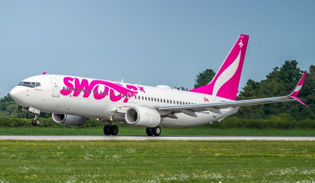 Boeing 737-800 (C-FPLS) - Swoop 103 gets underway, bound for Edmonton