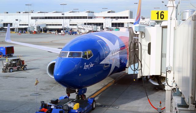 Boeing 737-700 (N931WN) - Out the terminal window while enjoying a day of spotting at LAX and (later) awaiting my return flight back to RNO.
