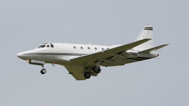 North American Sabreliner (N65BT) - Beautiful Saberliner on final to RWY 13 