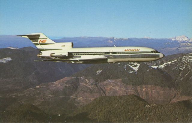 Boeing 727-100 (N1632) - scanned from postcardbr /northeast airlines