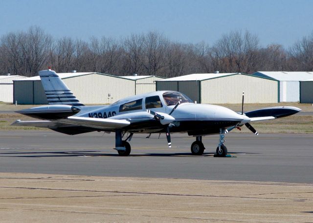 Cessna 310 (N3844C) - At Downtown Shreveport. 1977 Cessna 310R. 