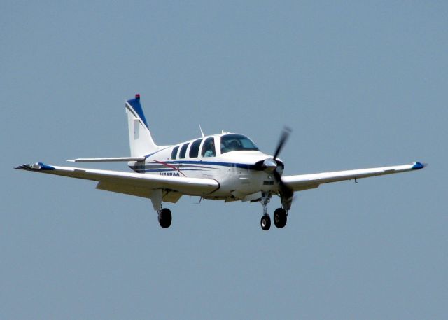 Beechcraft 35 Bonanza (N56539) - Landing at Downtown Shreveport.