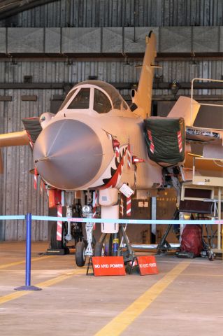 PANAVIA Tornado (ZG750) - ZG750 under maintenance in its HAS (5/2016)