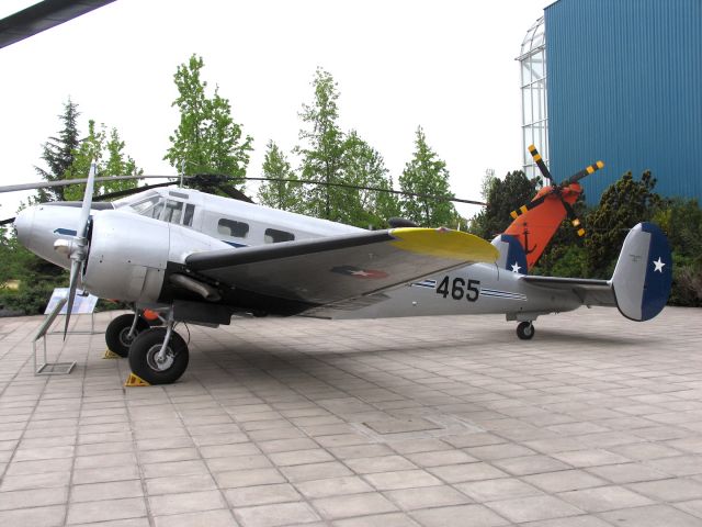 N465 — - Beech C-45H Expeditor (D18S)br /Museo Nacional Aeronautico y del Espacio.br /Santiago, Chilebr /Photo: 18.10.2010