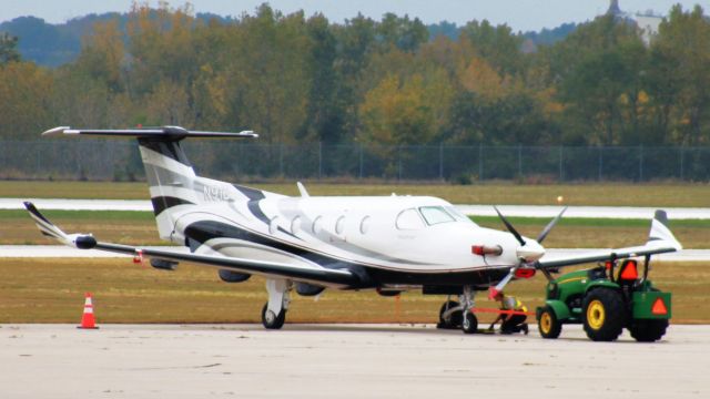 Pilatus PC-12 (N91B) - Parked on the tarmac at the wonderful Lafayette Purdue University Airport.