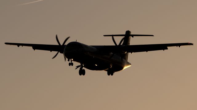 Aerospatiale ATR-72-600 (EC-MSK) - Tenerife Sur - Reina Sofia (TFS / GCTS) - Spainbr /br /Photo taken: January 1, 2024br /br /Operator: Binter Canariasbr /Type: ATR 72-600br /Registration: EC-MSKbr /Serial: 1462br / br /Category: Civil Aircraft - Airlinerbr /Marked as: Dawn/dusk/night