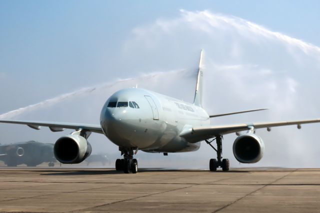 Airbus A330-300 (KZR30) - 1st day arrival at Air Force Base -SBGL