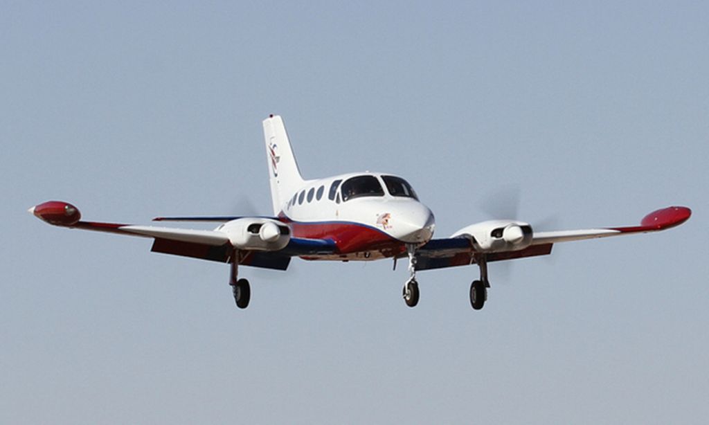 Cessna Chancellor (N55LT) - Flying into Case Grande Air Show. Sherry & Mulligans
