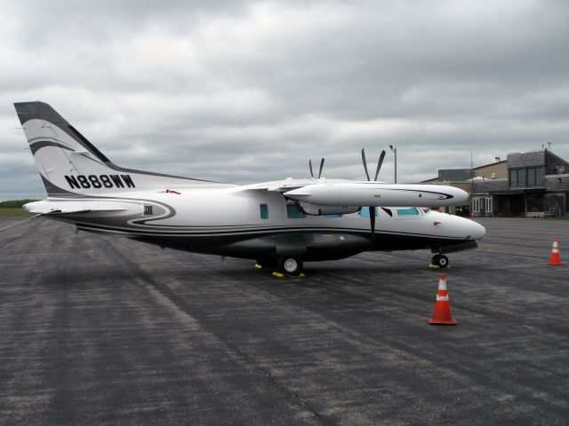 Mitsubishi MU-2 (N888WW) - A very fast aicraft. Garrett turbines. 5 JUNE 2015.