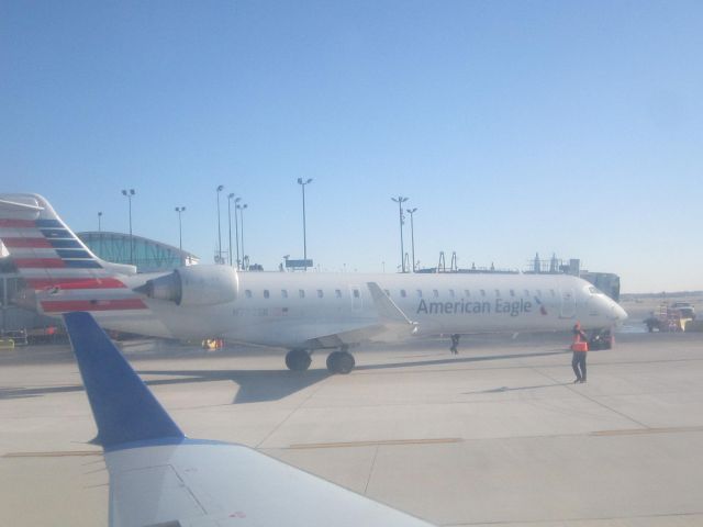 Canadair Regional Jet CRJ-700 (N772SK) - View from an United Express CRJ-200