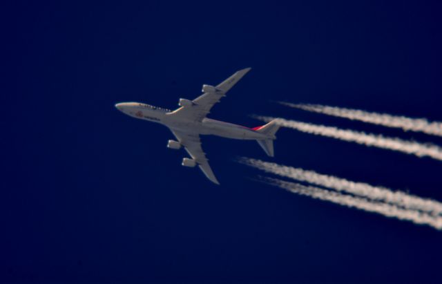 BOEING 747-8 (LX-VCK) - Cargolux Airlines International 852 John F Kennedy Intl to Chicago OHare Intl over Cleveland 38,000 ft. 08.02.15.