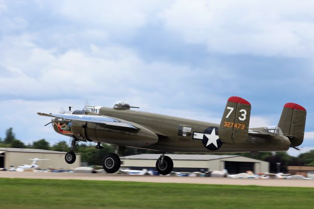 North American TB-25 Mitchell (N325N) - Continuing with the climb out.