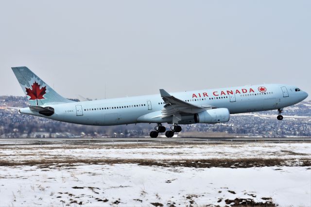 Airbus A330-300 (C-GHKX) - Air Canada Airbus A330-343 arriving at YYC on Mar 16.