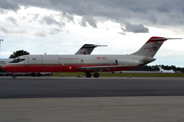 McDonnell Douglas DC-9-30 (XA-UZJ) - Aeronaves TSM getting ready to taxi at KCLT - 10/27/18