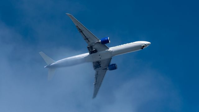 BOEING 777-300ER (N2749U) - United B77W and Karl the Fog spicing things up at SF Fleet Week 2023.