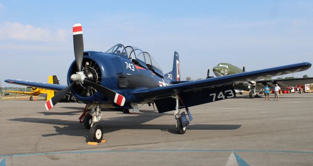 North American Trojan (N351NA) - A 1955 model (serial number 200-357) North American T-28B Trojan on the ramp at Pryor Field Regional Airport, Decatur, AL during the 2023 North Alabama Airfest - June 10, 2023.