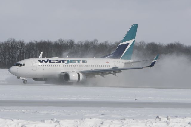 Boeing 737-700 (C-FXWJ) - February 18, 2007 - landed at London Airport 