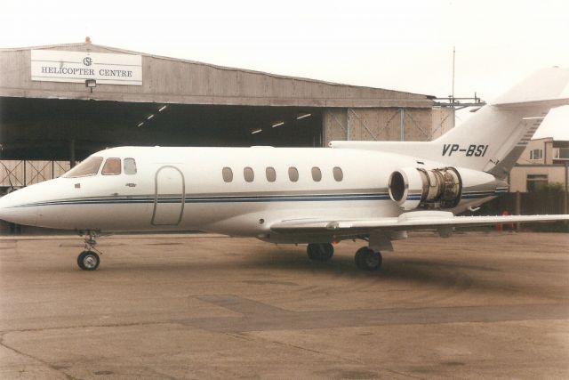 Hawker 800 (VP-BSI) - Seen here in Jul-97.br /br /Reregistered N2236 3-Dec-01,br /then N212RG 27-Jan-03,br /then N213RG 22-Apr-16.