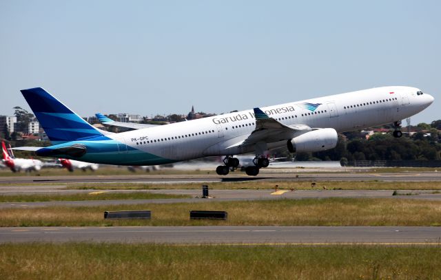 Airbus A330-300 (PK-GPC) - Lifting Off from Rwy 34L