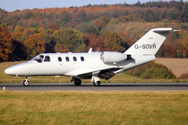 Cessna Citation CJ1 (G-SOVR) - NALjets CitationJet landing on rwy 25 arriving from OXF as APX389.