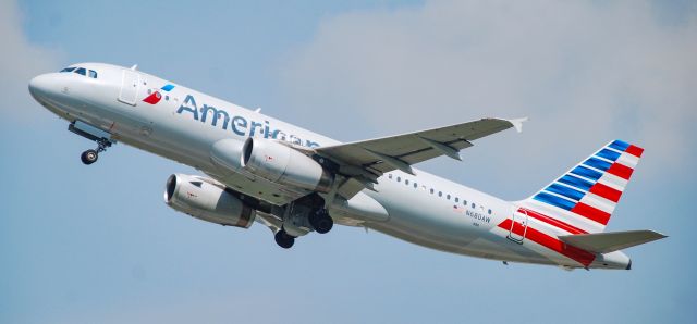 Airbus A320 (N680AW) - Taking off from CLT.