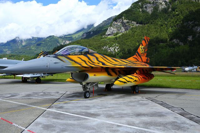 Lockheed F-16 Fighting Falcon — - 75-Years of Meiringen Airbase/CHbr /Belgian Airforcebr /F-16 AM FA-77 31 Sqn (Nato Tiger Meet)