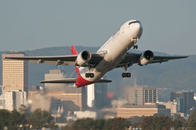 BOEING 767-300 (VH-OGG) - Adelaide South Australia, September 4, 2011. br /br /This Qantas B763 cooks the late afternoon air as it gets off runway 23. Sadly, Qantas ceased international services out of Adelaide a few years ago, relying on code-sharing arrangements with Emirates.