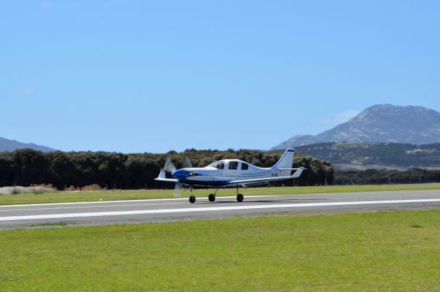 Lancair Lancair 4 (VH-LWL) - Lancair IV P landing RWY 32 Flinders Island, Mar 2018