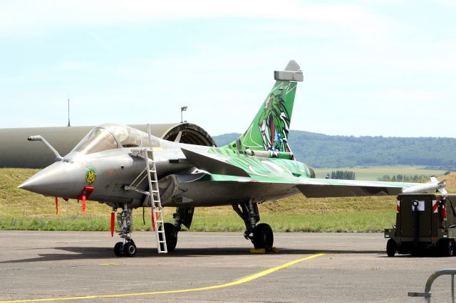 Dassault Rafale (N119) - Another star of Meeting de lAir 2015, the marvellous green Tiger-Rafale of EC01.007