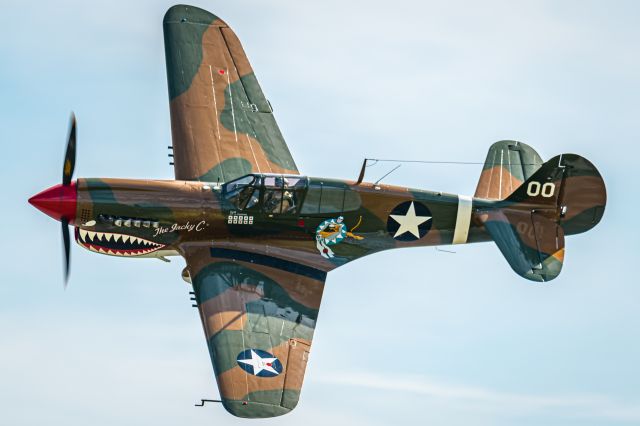 CURTISS Warhawk (N1232N) - P-40M Warhawk Mk. III "The Jacky C II" Making a pass at the 2019 WWII Weekend at Reading, PA