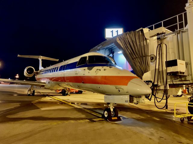 Embraer ERJ-145 (N805AE) - Flew N805AE from CLT for Thanksgiving, 24 hour layover before returning to CLT.