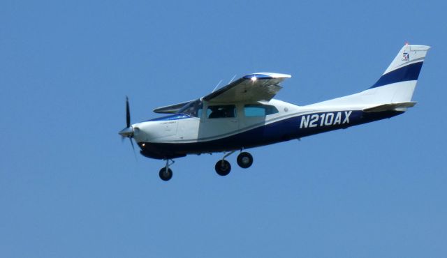 Cessna Centurion (N210AX) - On final is this 1979 Cessna Centurion II T201N in the Spring of 2020.