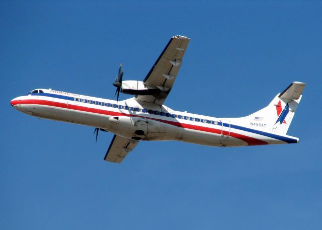 ATR ATR-72 (N499AT) - Off to Dallas.